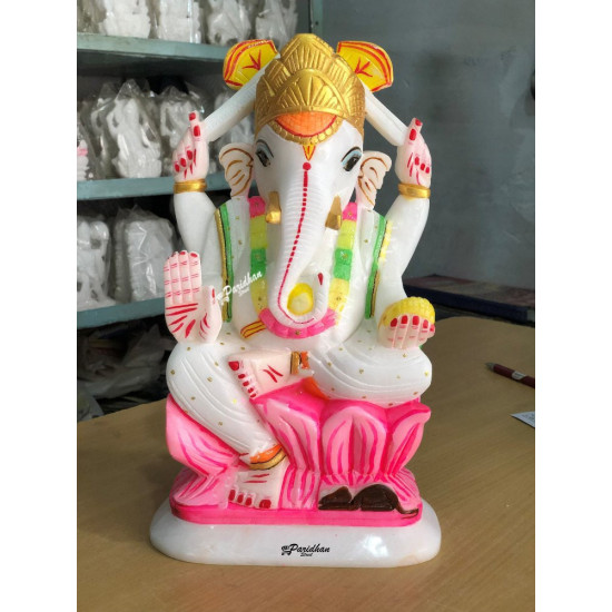 Home Mandir/Temple/Office Marble Ganesh Statue-ganesh idols For Home-Vinayagar Statue-Ganpati Murti Sculptures-Lord ganesha Statue Home Mandir/Temple/Office Marble Ganesh Statue-ganesh idols For Home-Vinayagar Statue-Ganpati Murti Sculptures-Lord ganesha Statue