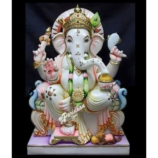 Marble Ganesh Statue For Home Mandir/Temple/Office-ganesh idols For Home-Vinayagar Statue-White Marble Ganesha -Lord ganesha Statue Marble Ganesh Statue For Home Mandir/Temple/Office-ganesh idols For Home-Vinayagar Statue-White Marble Ganesha -Lord ganesha Statue