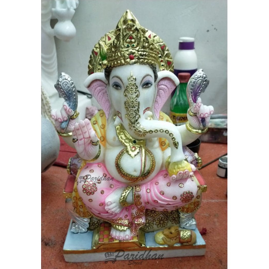 Pure Makrana Marble Ganesh Statue For Home Mandir/Temple/Office-ganesh idols For Home-Vinayagar Statue-Ganpati Murti -Lord ganesha Statue Pure Makrana Marble Ganesh Statue For Home Mandir/Temple/Office-ganesh idols For Home-Vinayagar Statue-Ganpati Murti -Lord ganesha Statue